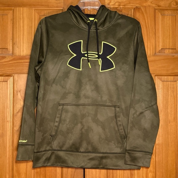 EUC Under Armour Storm1 Embroidered Large Logo Loose Hoodie Sweatshirt Size M - Picture 1 of 10